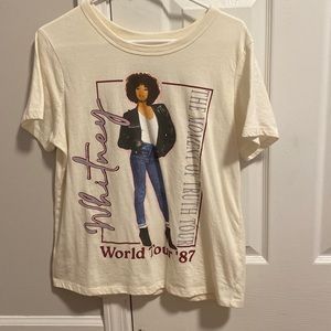 Cream Women’s Whitney Houston T-Shirt Large